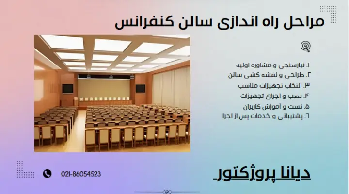 راه اندازی سالن کنفرانس