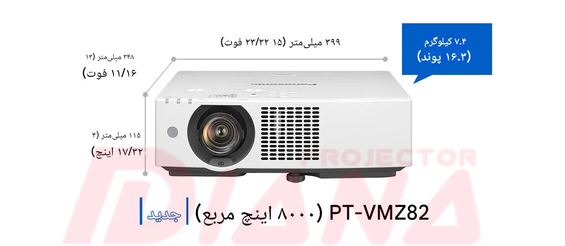 ویدئو پروژکتور پاناسونیک PT-VMZ82 